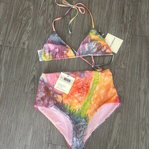 Mara Hoffman Two Piece Tie Dye Bikini- NWT Size M